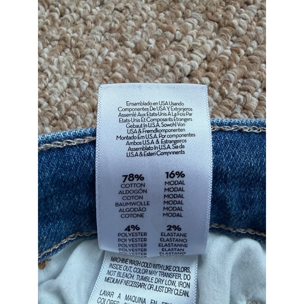 Mother 26 The Hustler Ankle Fray High Rise Bootcut Jeans Layover Wash - Picture 9 of 11